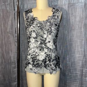 ELIE TAHARI Lace Tank Top